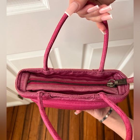 Pink mini Prada hang bag - Picture 3 of 4